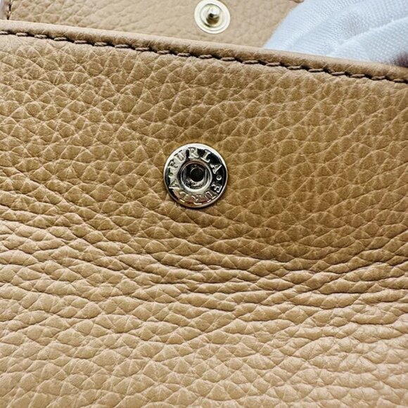 Furla Bi Fold Wallet Men Tan Authentic Leather - Picture 4 of 7